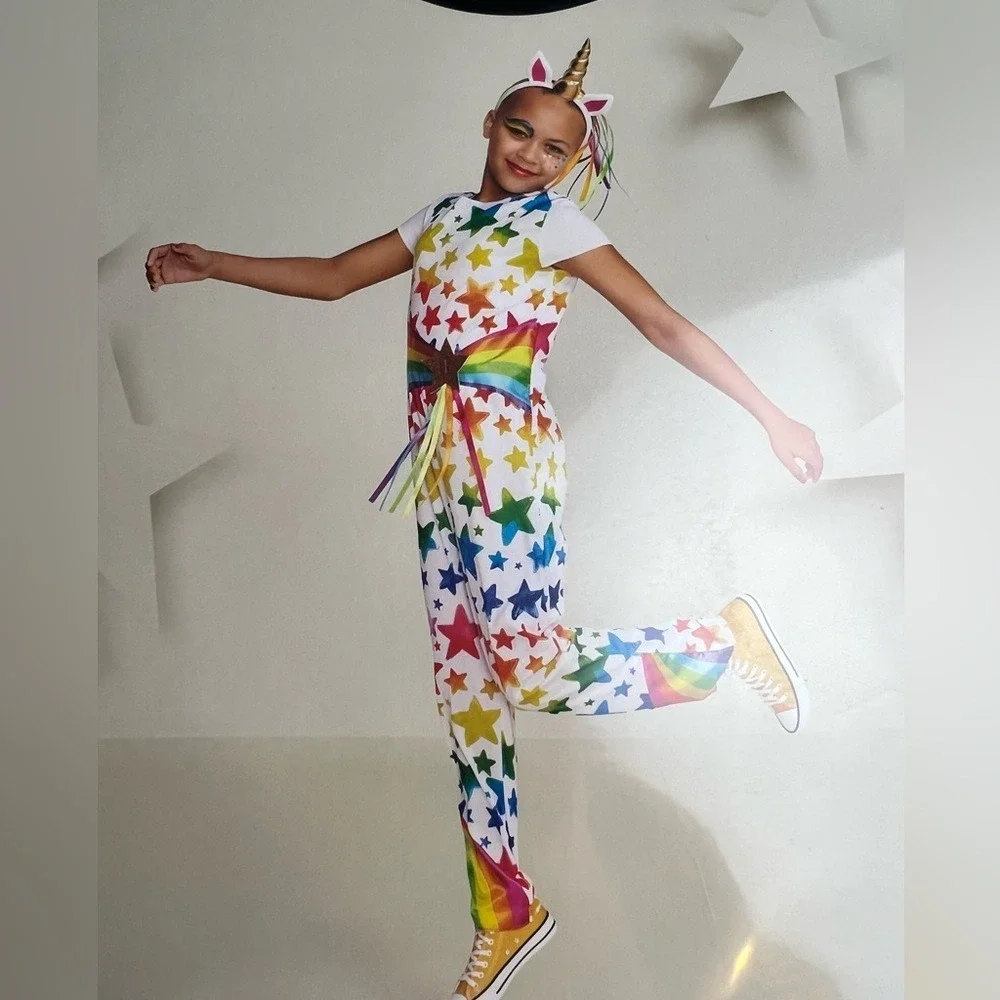 Hyde and‎ Eek Boutique Kids Rainbow Unicorn Halloween Costume - Size Large - Picture 2 of 9